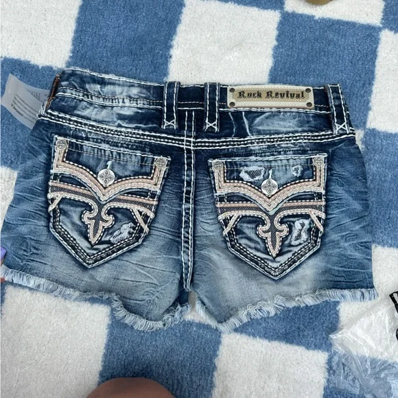 Rock Revival Denim Shorts - Picture 1 of 4